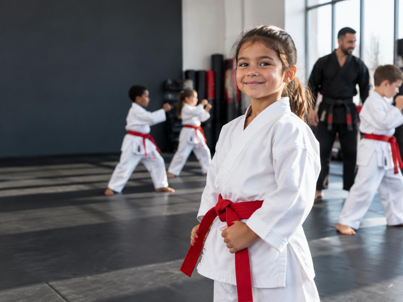 AmeriKick students in uniform training together